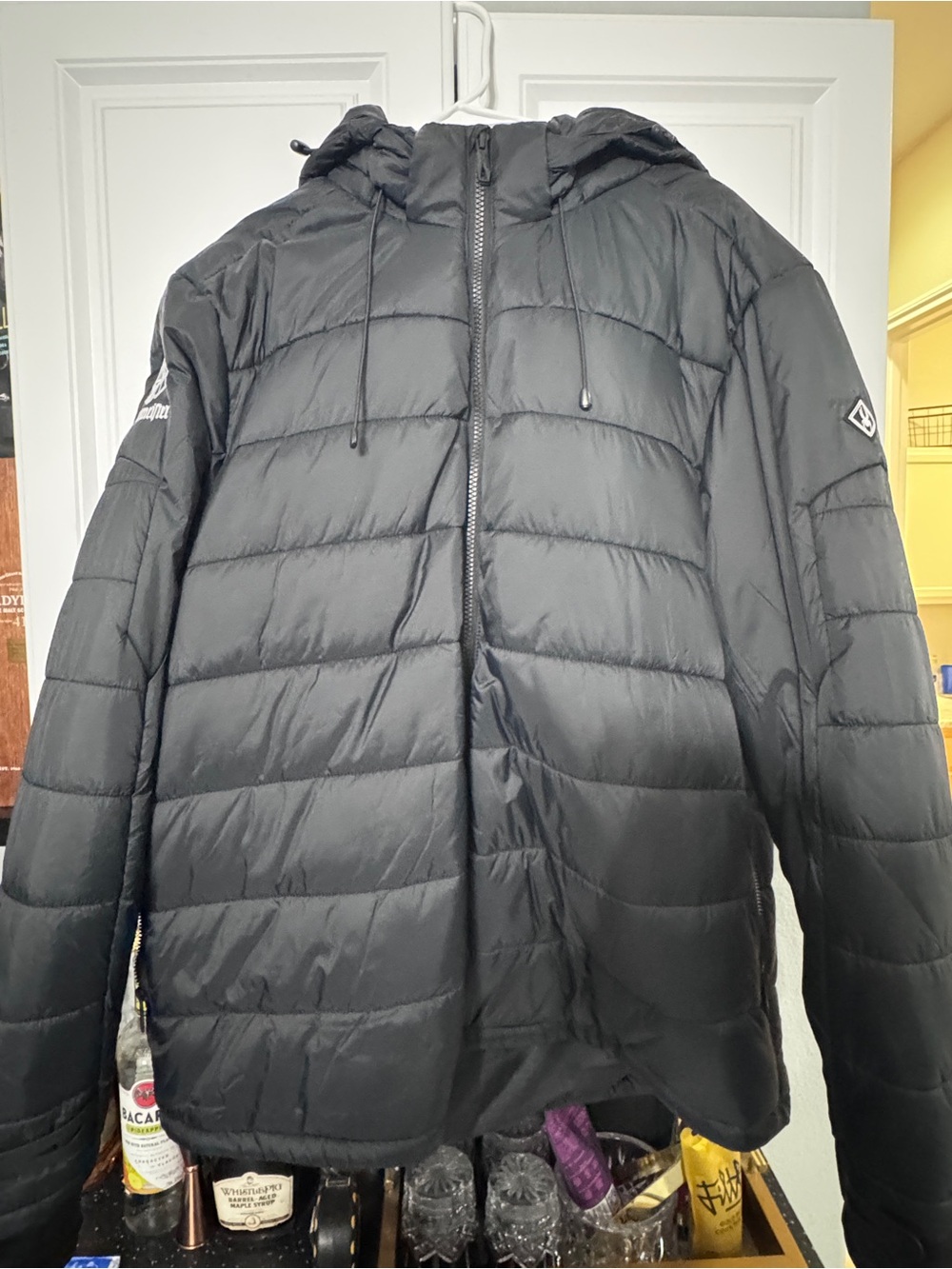 Spyder Hooded Puffer Jacket Jagermeister Patch